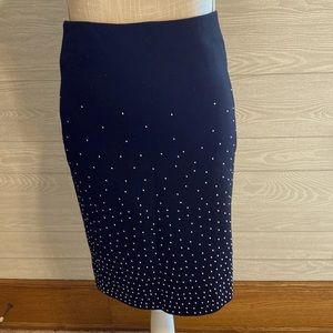 WHBM studded pencil skirt. Size 00